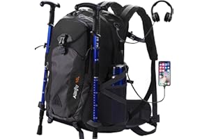 Alitifiy 40L Hiking Backpack, Hiking Rucksack Durable Waterproof Travel Bag Outdoor Sports Camping Cycling Skiing Daypack Climbing Trekking Mountaineering Gifts for Men Women