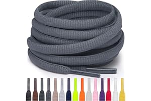 Miscly Lacets Ovales pour Sport - Disponibles en Plusieurs Longueurs et Couleurs