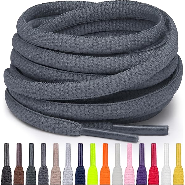Puzeam 2 paar ovale veters voor sportschoenen, breedte 6 mm, halve ronde veters voor sneakers, 16 kleuren veters voor loopschoenen en laarzen zwart 100