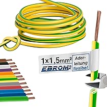 EBROM Aderleitung H05V-K 1 Mm² Grau – Flexibel, Feindrähtig, 50 Meter, PVC-isoliert