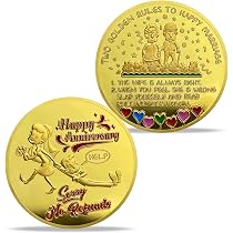 Wedding Memorial Day Present Coin for Him or Her,Marriage Memorial ...