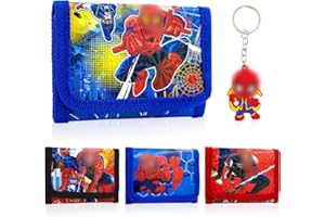 MERAYAS Portefeuille Enfant, Portemonnaie Enfant avec Porte Clef, Porte Monnaie Enfant Garçon, Garçon Anime Portefeuille, Monnaie Enfant, Couleur Aléatoire