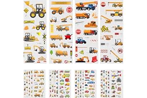 Vicloon Adesivi per Bambini e Adulti - Divertenti per Veicolo di Ingegneria per 3+ Anni, Impermeabili, Aesthetic Stickers - Regali Gratificanti per Scrapbooking