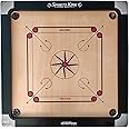 Infohandmade,Wooden Carrom Board with Coins Striker - Medium Size (27 x 27-2 Inches) Matte Finish Round