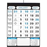 AccuPrints 12 Leaf Single Side 2021, 14 by 20 inch Offices Wall Calendar Large Dates with Space for Marks/Notes, Paper…
