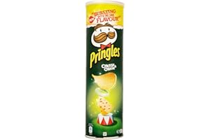 Pringles Cheese and Onion Crisps 190 g (Pack of 6)