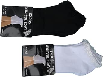 lace top trainer socks