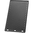Onlyfire Cast-Iron Griddle Plate for Weber Genesis II & II LX 400 Series, II E/S-410, II E/S-435, II LX E/S-440, Reversible Cooking Griddle, Replacement Parts for Weber 66089/66097