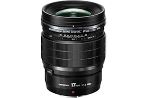 Olympus M.Zuiko Objectif Digital ED 17mm F1.2 PRO, focale fixe lumineuse, compatible tout appareil Micro 4/3 (modèles Olympus OM-D & PEN, Panasonic série G), Noir