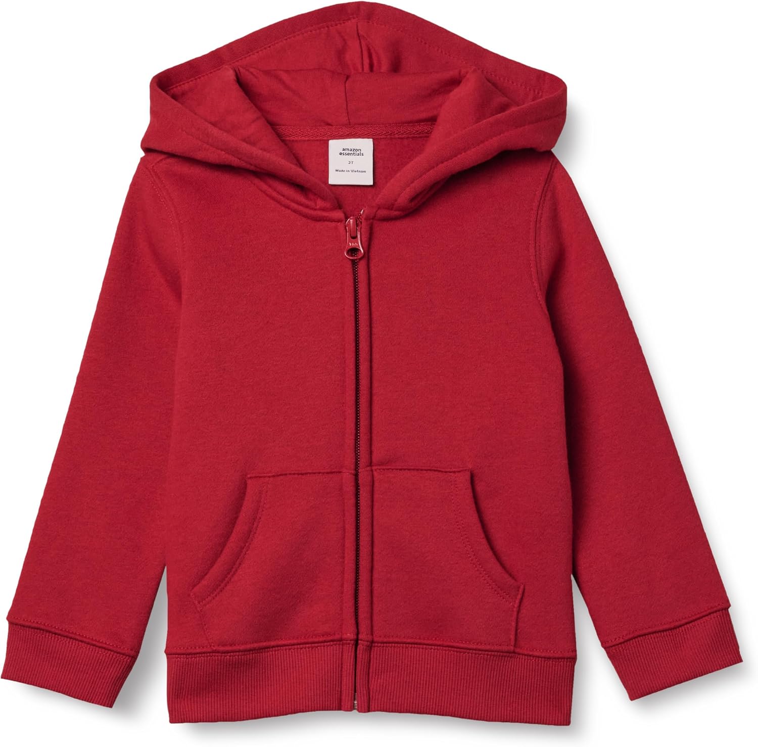 Amazon Essentials Niñas Sudadera de Forro Polar con Capucha y Cremallera