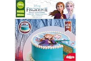 dekora- Decorazione per Torta Disney Frozen in Ostia Senza Zucchero, 16 cm, 1 Stück (1er Pack), 231347