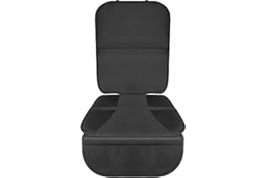 Systemoto Wysokiej jakości ochraniacz na fotelik samochodowy do fotelika dziecięcego – nakładka na fotelik samochodowy dla dzieci – nadaje się do użytku z Isofix – bardzo antypoślizgowa nakładka na fotel samochodowy do ochrony siedzeń