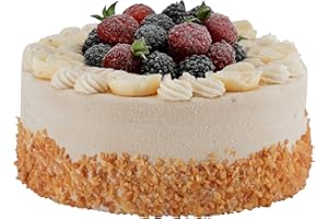 Klocke Dekorationsbedarf Naturgetreue Lebensmittel Attrappe – Künstliche Tortenartikel – Food Dummy/Plastikessen - Dekoration (Torte Obst - 15x9 cm)