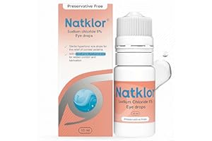 OCUFRESH Natklor Sodium Chloride 5% Eye Drops for Corneal Oedema | Hypertonic Saline Drops | Preservative Free Novelia Bottle Technology | 10ml