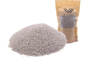 WYSKONT Ghiaia per Acquario - Sabbia per Acquario - 1 kg - Decorazione per Acquario - Ghiaia Decorativa - Ghiaia di Fiume - Sabbia Decorativa - Giardino - Fondo per Acquario - Terrario - 0,8-1,6 mm