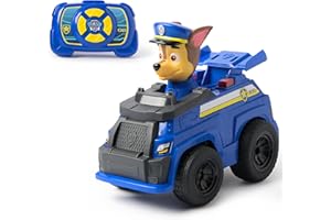 Paw Patrol Chase RC Action Cruiser, Remote Control Car with LED Lights and Easy-Steer Controller, Pretend Play Kids Toys for Boys and Girls Ages 3 and Up