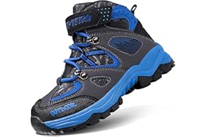 ASHION Dziecięce buty zimowe, buty trekkingowe, buty zimowe, buty na śnieg, dla dziewcząt, buty trekkingowe, dla chłopców, buty bawełniane, ciepłe buty trekkingowe