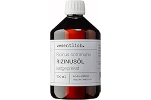 wesentlich. Olej rycynowy tłoczony na zimno 500 ml – 100% czysty olej rycynowy – do skóry i włosów, rzęs i brwi