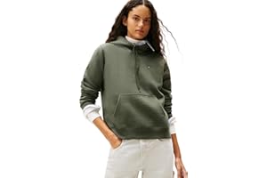 Tommy Jeans Donna Felpa con Cappuccio Flag Regular Fit