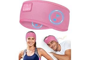 LC-dolida Auriculares para dormir, diadema suave para dormir, diadema Bluetooth con auriculares inalámbricos, banda de dormir suave para hombres, mujeres, adolescentes, yoga, entrenamiento, fitness