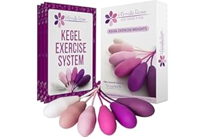 Intimate Rose Kegel Balls for Women – Pelvic Floor Strengthener and Weights Exerciser for Tightening & Control - Set of 6 Silicone Kegel Devices for Women – Premium Trainer for Beginners & Advanced