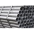 KIMETALS Galvanised Medium Handrail Tube 33.7mm - 3000mm Long Silver/Metallic Steel Handrail