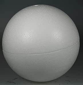 Polystyrol Kugel (2 Halbkugeln) 250 mm, weiss: Amazon.de: Küche & Haushalt