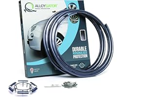 AlloyGator Gris Protecteurs de Roue en Alliage Protecteurs de Jante | Protection des Roues | Protection des Roues en Alliage | Convient aux Roues de Roues de 12 à 15 Pouces | 14 Couleurs Disponibles