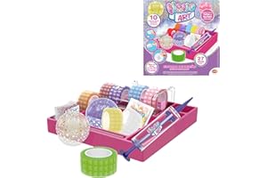 Bizak Nano Art Estudio De Diseño, Pack Deluxe, Kit de Cintas de Doble Cara Multicolor para Hacer Manualidades, para Hacer Burbujas con Brillos, (64524876)
