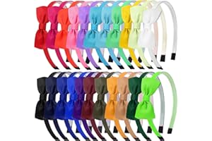 Nenjindz 22 Pezzi Fiocco Cerchietto per capelli Bambine Fasce Capelli per Ragazze Bambine Neonata Donna Compleanno Regalo
