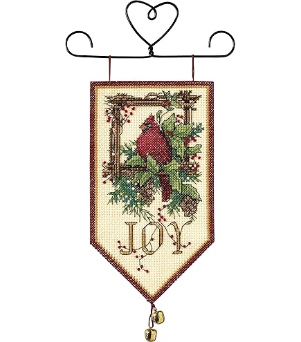 Dimensions Susan Winget Tree Ornement Compté Point De