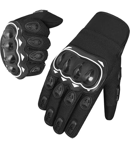 Gants De Moto Homme/Femme Écran Tactile - Protection Jointures, Respirants, Antidérapants