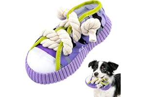 Kito Lee Giocattolo per cani morbido peluche cigolante per cani di piccola taglia e cuccioli, design carino per coccole e giocare, leggero, giocattolo interattivo per divertimento interno