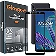 Glasgow Full Protection Tempered Glass for Asus ZenFone Max Pro M1 Top Notch Edge to Edge Full Screen Coverage [Anti-Scratch] [Gorilla] [Free Cleaning Kit Included] - Black