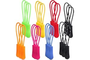 LITETOUR 40 pezzi 8 colori cerniera tira zip estensione cerniera tag per vestiti zaini custodia da viaggio borsa borsa cerniera sostituzione tag tende