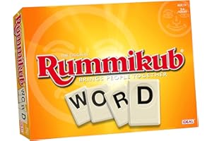 JOHN ADAMS IDEAL Rummikub Word | Word Strategy Board Game | Make The Longest Words You Can | For 2-4 Players | Age 7+ | Perfect for Games Night | Great Gift Idea For Kids & Adults | Great Gift Idea For Christmas