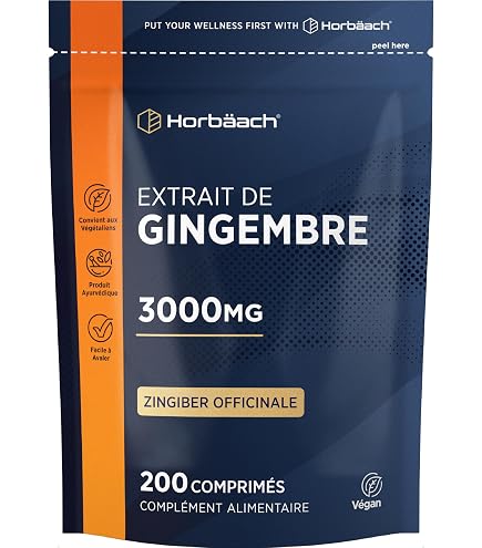 Gélules De Gingembre Bio 180 Unités - Complément Alimentaire Anti-fatigue - Fabriqué En France