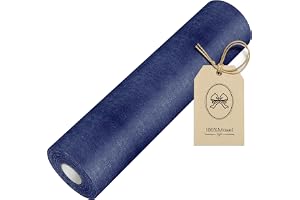 100%Mosel Bordslöpare i fiberduk, i midnattsblått (30 cm x 25 m), bordsband
