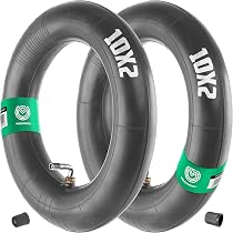 Lot De 2 Pneus 10x2.50 + Chambres à Air Pour Scooter Électrique - 45° Valve