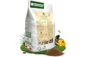 Gartenkorn Bio Bodenaktivator & Rasendünger [17 kg/130-170 m²]– Bodenaktivator für Pflanzen & Gemüse, Bodenverbesserer Garten, Organischer Rasendünger Frühjahr, Verdrängt Moos, Streuwagen geeignet