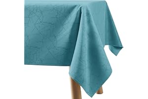 Filumi Tovaglia 120x120 cm blu, lavabile, per interni ed esterni, motivo geometrico Manil