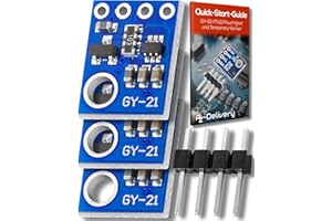 AZDelivery 3 x GY-21 HTU21 Humidity and Temperature Sensor Module SHT21 with I2C Interface compatible with Arduino and Raspberry Pi including E-Book!