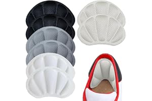 SZZETK 16 Pezzi (8 Paia) Set di Cuscini di Tallone - Cuscino di Tallone Fatto di Spugna, Cuscini di Scarpe Autoadesivi, Cuscini di Protezione Dai Talloni, Cuscini di Tallone Traspirante Impediscono a Bolle e