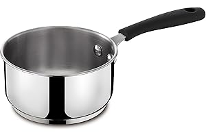 Lagostina Gioiosa Casseruola Fonda in Acciaio Inox 18/10 Ø 14 cm, Pentola Induzione, Gas e Forno fino a 250 °C, Finitura Lucida Esterna e Satinata Interna, con Manico in Bakelite