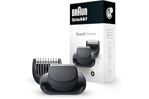 Braun EasyClick Beard Trimmer Attachment For New Generation Series 5, 6 and 7 Electric Shaver, With Five Different Lengths For Beard Styling, Black