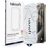 Teknoft iPhone 15 Pro Max ile Uyumlu Otomatik Hizalama Aparatlı Takılırken Toz Toplama &Ouml;zellikli Ekstra G&uuml;&ccedil;lendirilmiş Lazer 