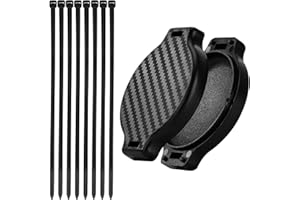 AYMQC AirTag Fahrradhalterung für den Sattel Versteckte Fahrradhalterung für AirTag mit 8 Kabelbindern für Fahrräder E Bike Schwarz