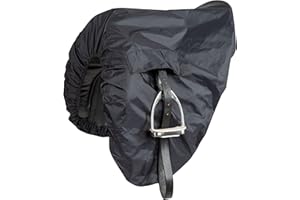 Shires Funda impermeable para sillín, color negro, Negro, Taille unique