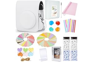 Yosuny Instant Camera Mini 12 Accessoires, Compatible avec Les appareils Photo Fujifilm Instax Film, Comprend l'étui/l'album/Le Filtre, etc.
