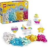 LEGO Classic Magic Transparent Box 11040 &ndash; Colorful Parts and Hanger Parts with Mini Figures for Children 5 Years and Over